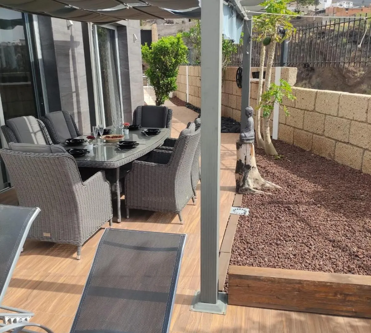 Luxury Villa Sea Views Heated Pool Private Jacuzzi Wifi Bbq Parking Tennis Court Candelaria Spain