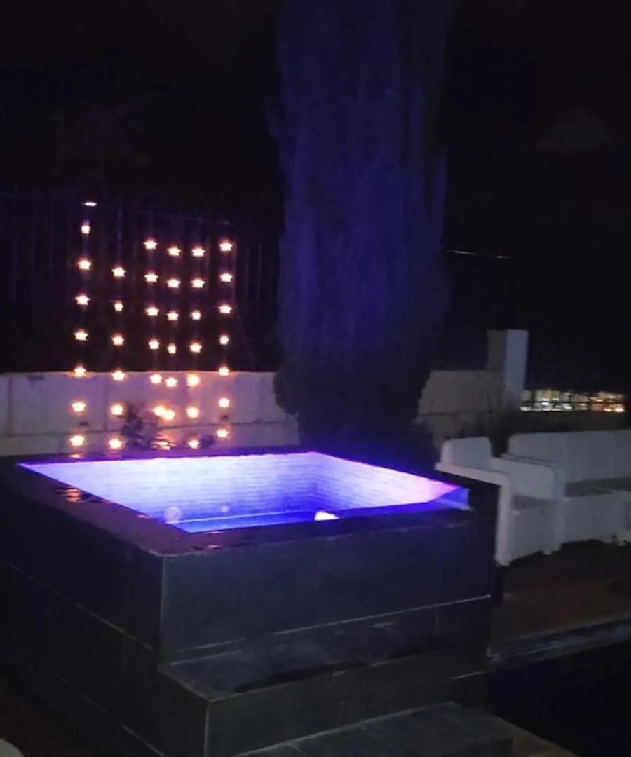 Luxury Villa Sea Views Heated Pool Private Jacuzzi Wifi Bbq Parking Tennis Court Candelaria