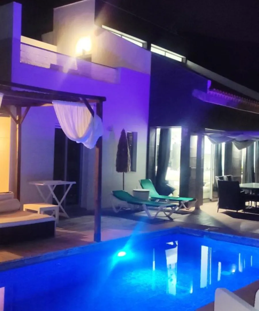 Luxury Villa Sea Views Heated Pool Private Jacuzzi Wifi Bbq Parking Tennis Court Candelaria 0*,